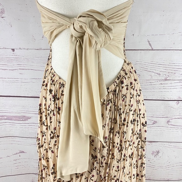 FREE PEOPLE Floral Smocked Open Back Maxi Dress - Picture 5 of 6